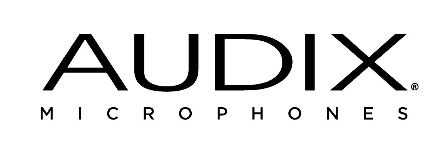 A black and white logo for audix microphones