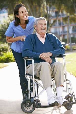 Senior Man in Wheelchair — home care provide in Decatur, IL
