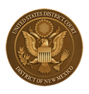 The seal of the united states district court district of New Mexico.