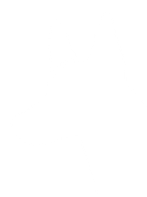 Dog outline in white