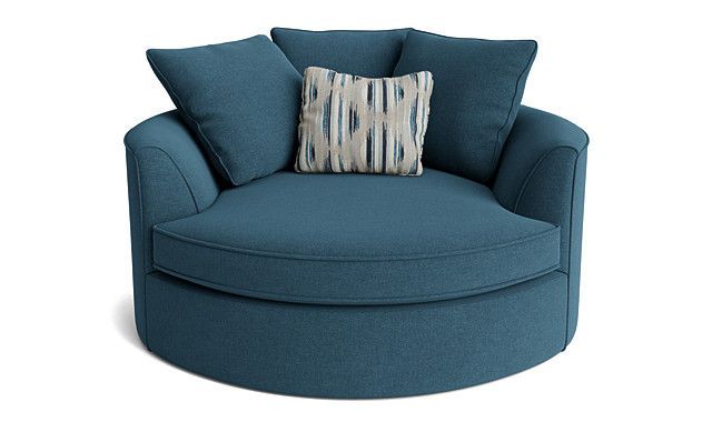 teal round swivel chair