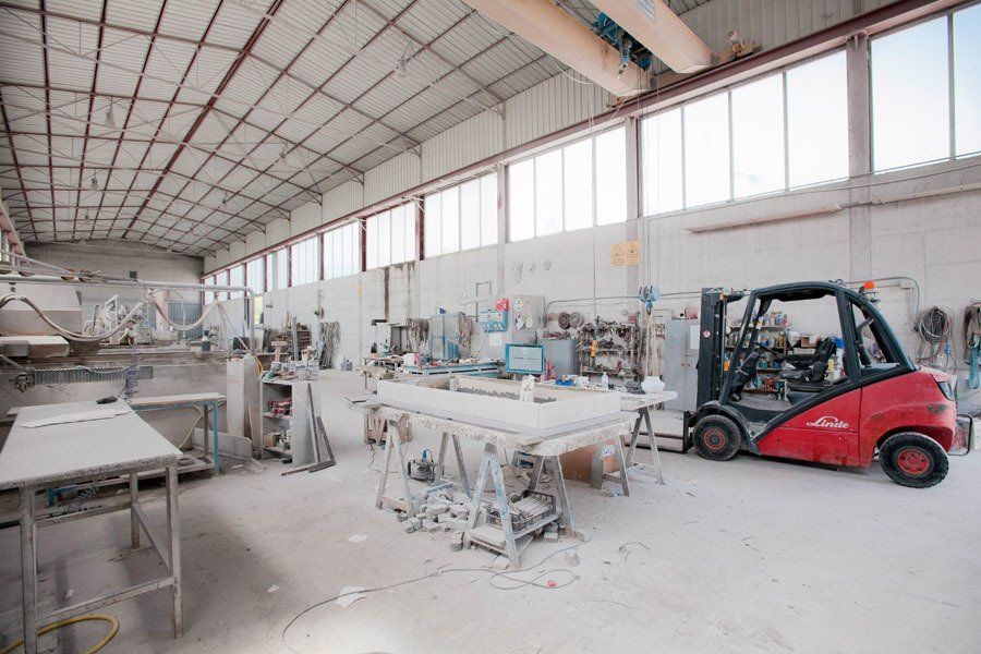 Laboratorio di lavorazione del marmo