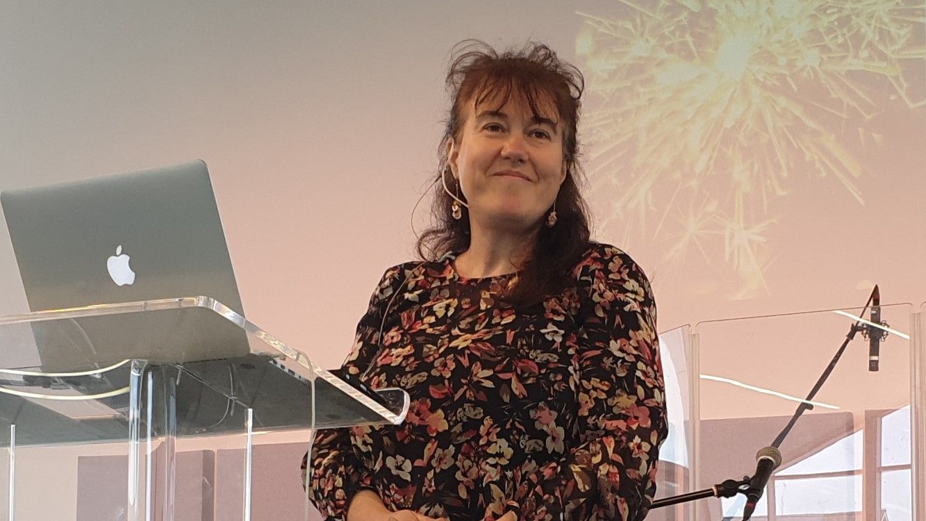 Fiona Gilpin speaking at a DASEL course