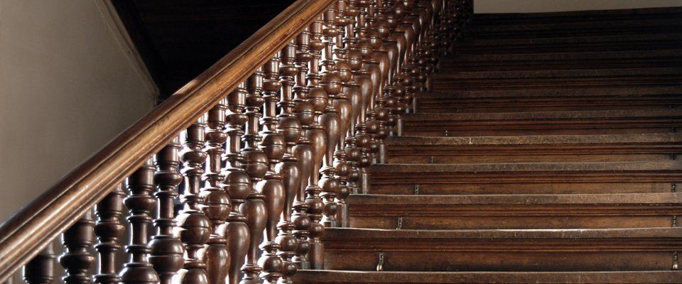 Elegant wooden staircases