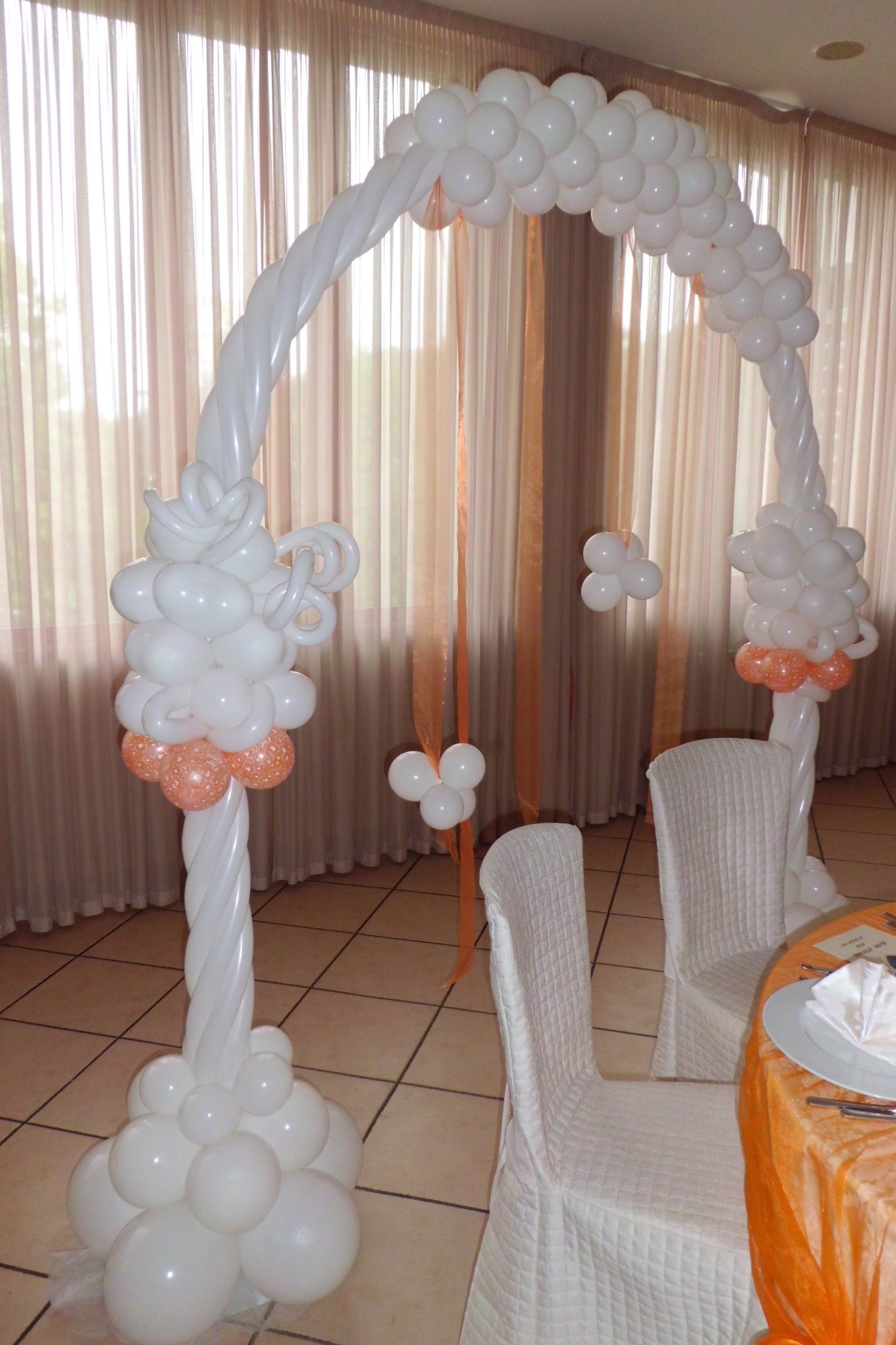 palloncini decorativi per ricevimento di un matrimonio