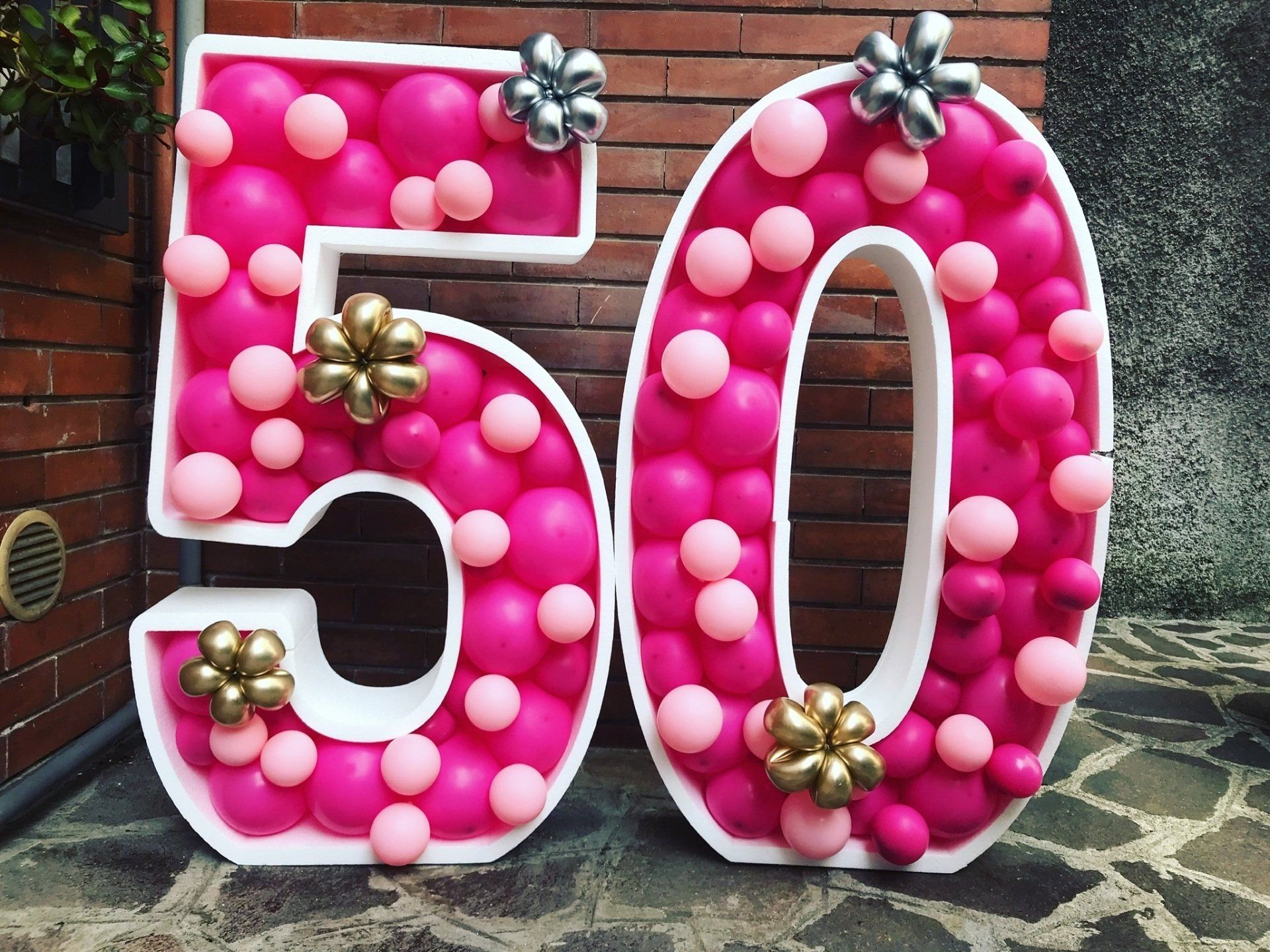 palloncini per cinquantesimo anniversario