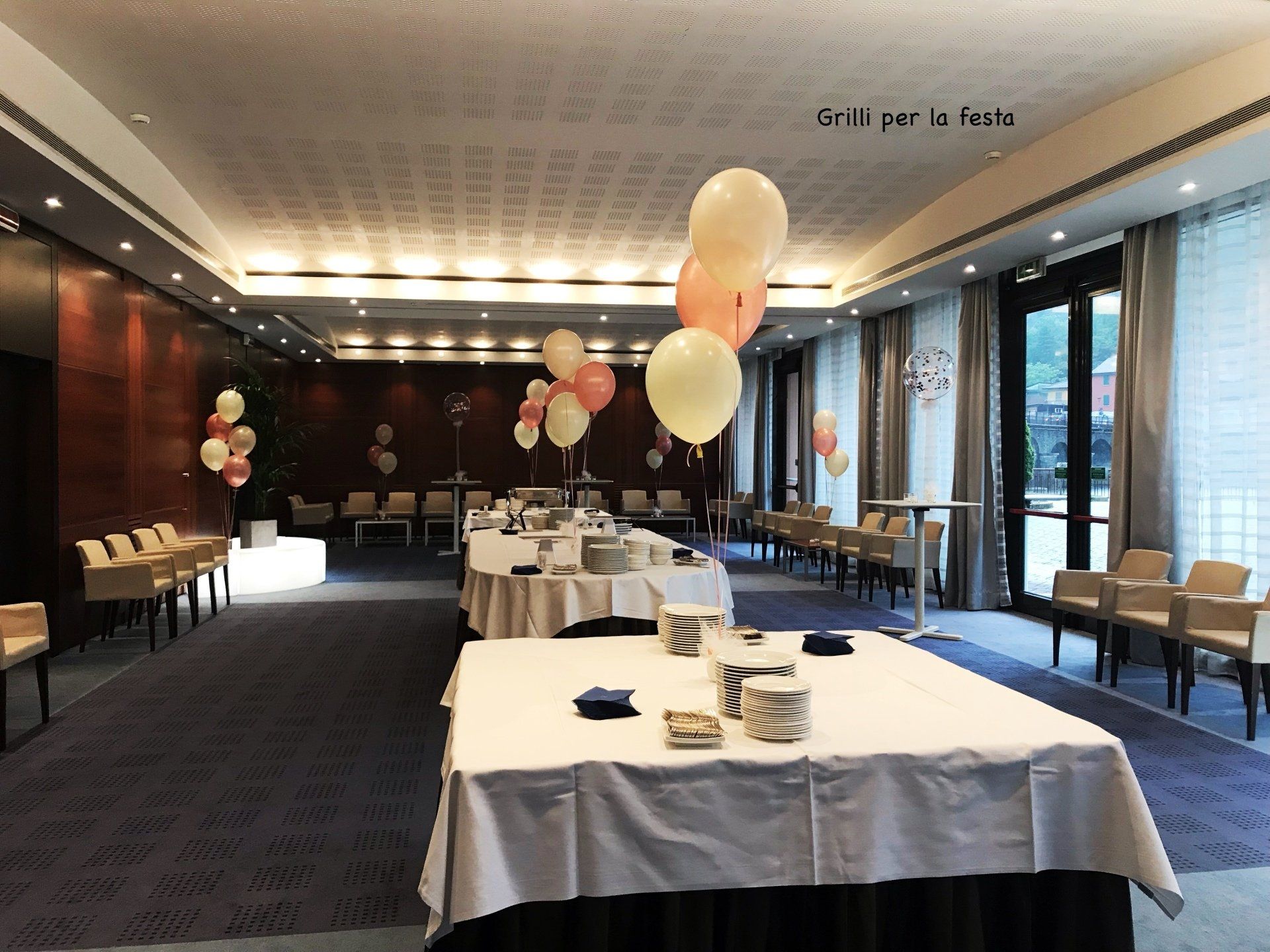 sala del ricevimento di un matrimonio