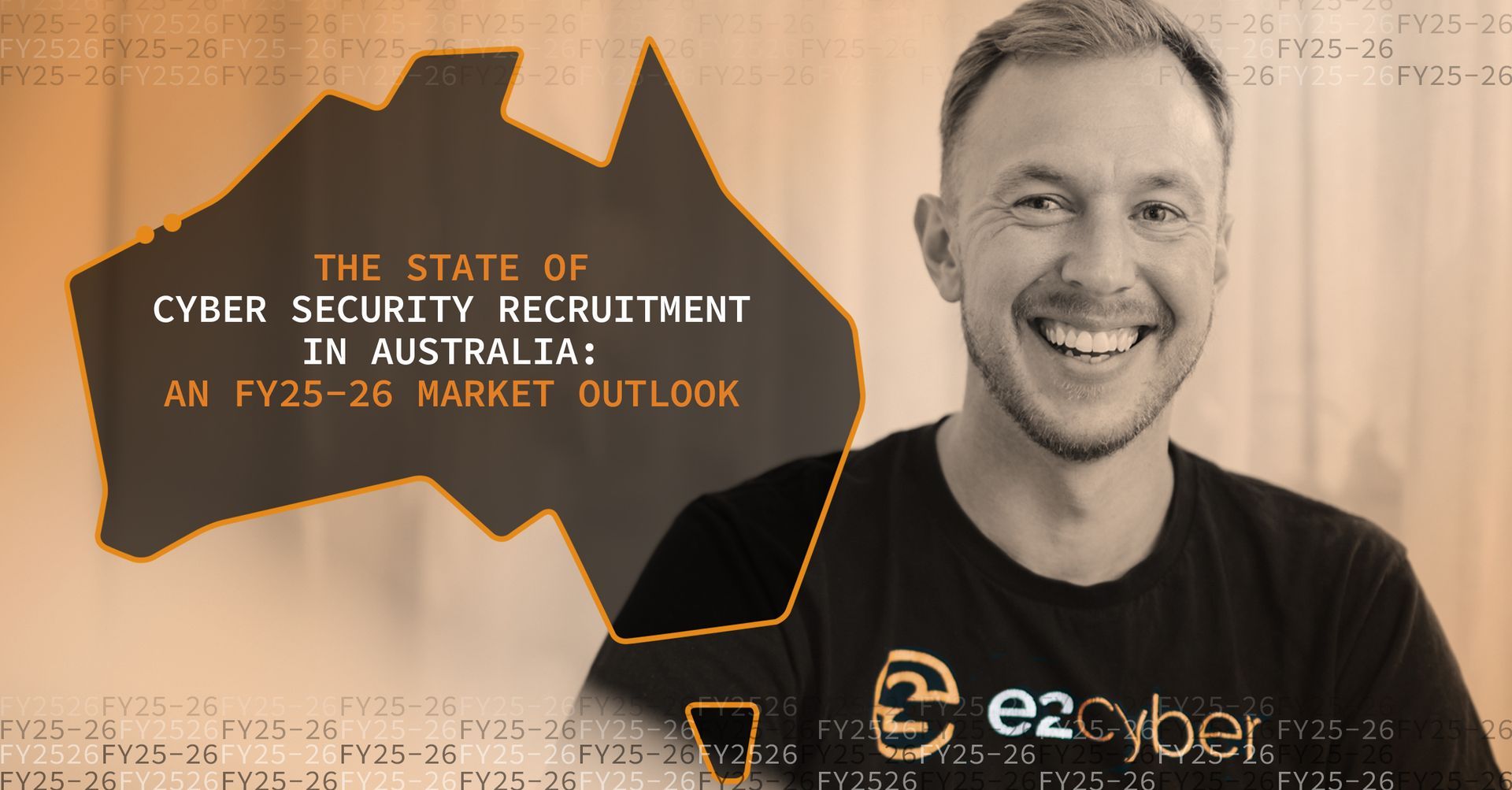 e2 Cyber’s Matt Kiss, smiling while being interviewed with laptop