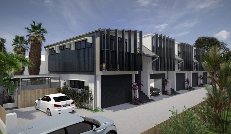 An Artist's Impression Of A House With A Car Parked In Front Of It — BOLD Architecture + Interior Design In Mackay, QLD