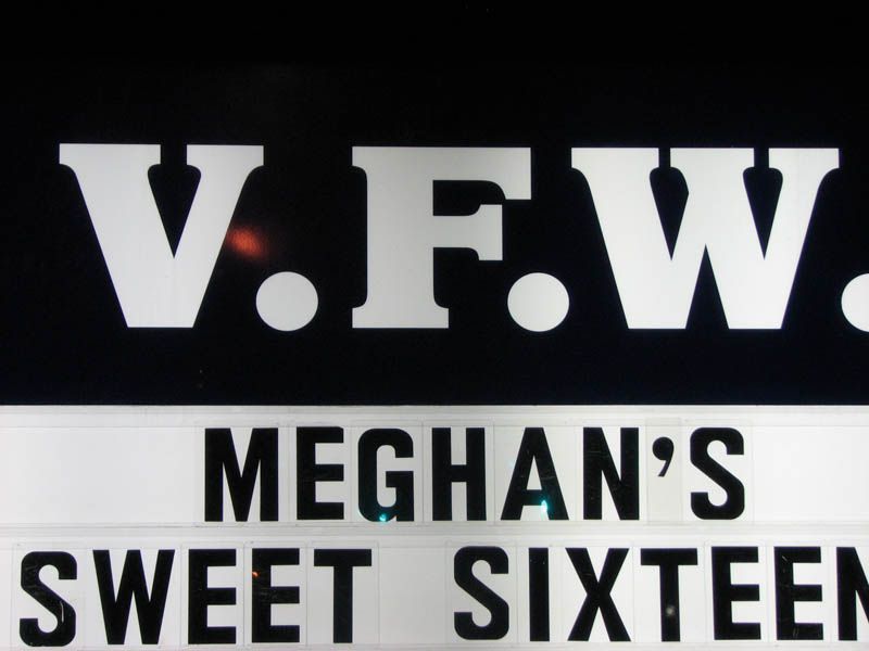 V.F.W. sign advertising 