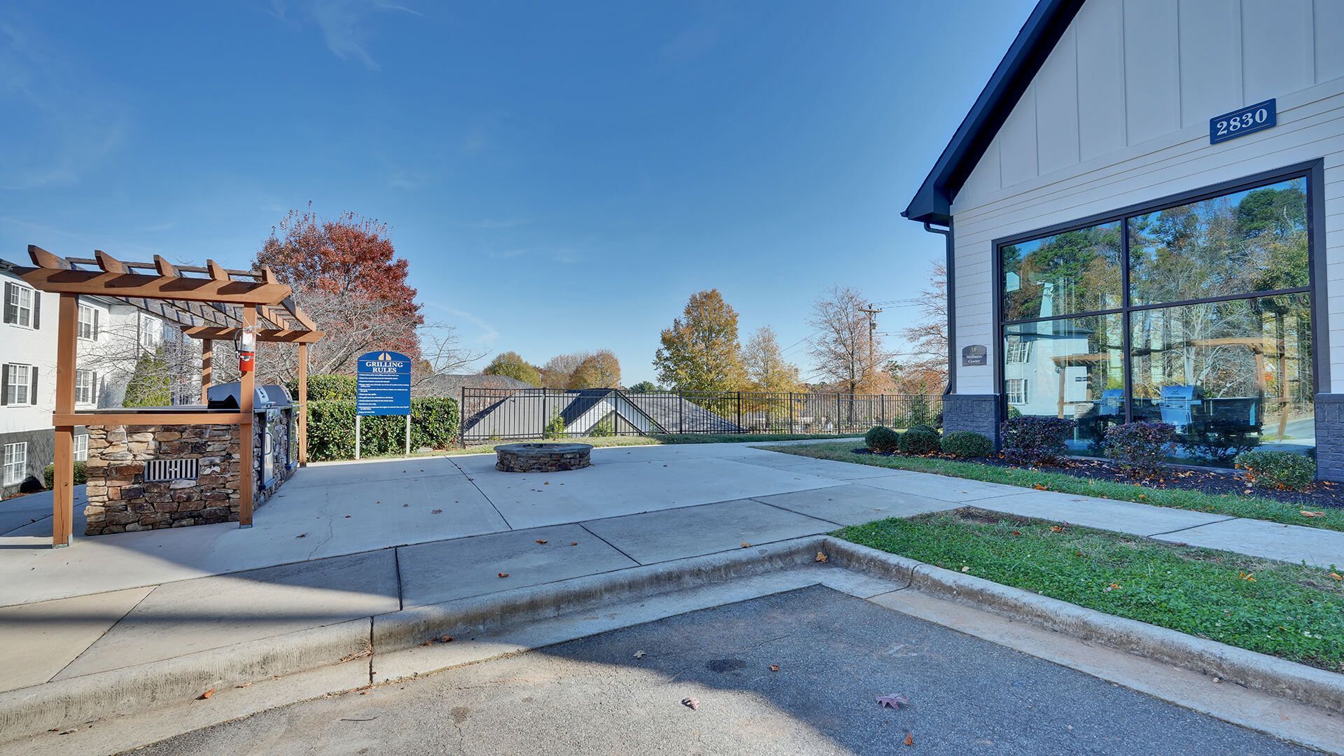 grilling area at Lynx Gate City in Greensboro, NC.