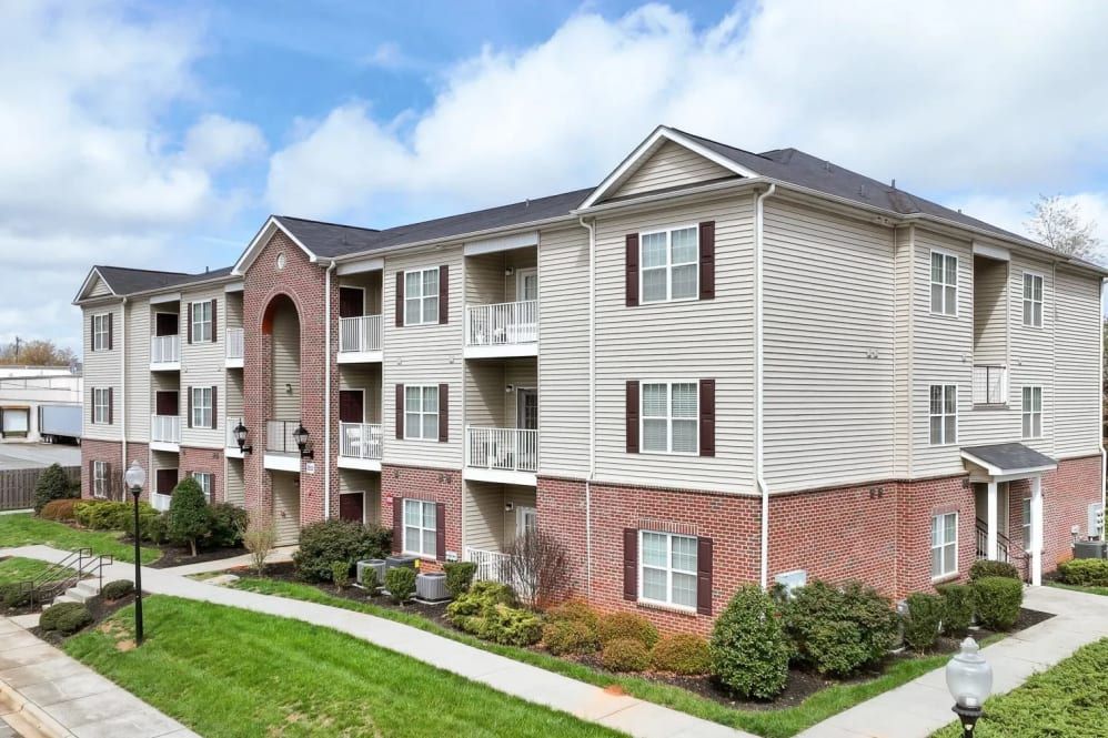 apartment building exterior at Lynx Gate City in Greensboro, NC.