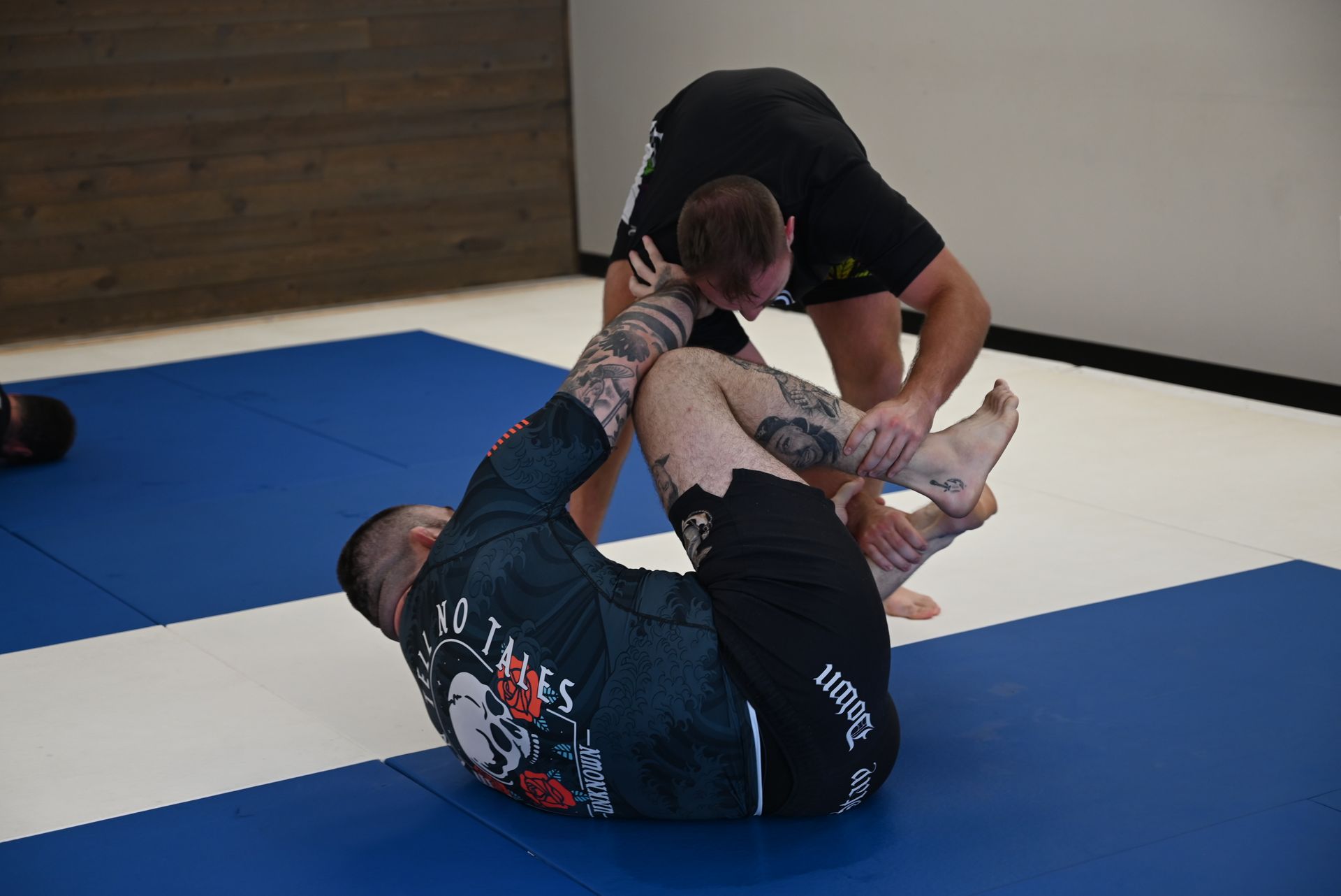 Adults training Brazilian Jiu-Jitsu at B-52 Jiu-Jitsu Academy in Perry, GA, building confidence.