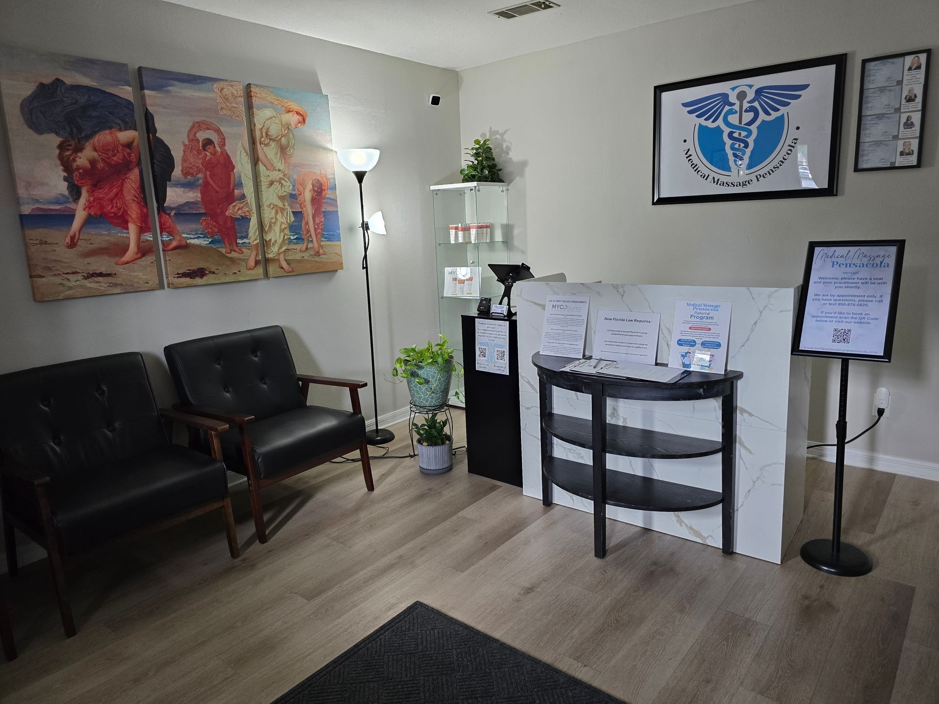 Our therapy office in Pensacola.