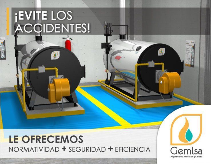 Calderas industriales pirotubulares instaladas para generación de vapor en planta industrial por CGI Group.