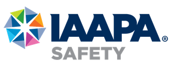 IAAPA Member Safety Certificate IAAPA Safety logo with multicolored star icon and blue-gray text on a white background