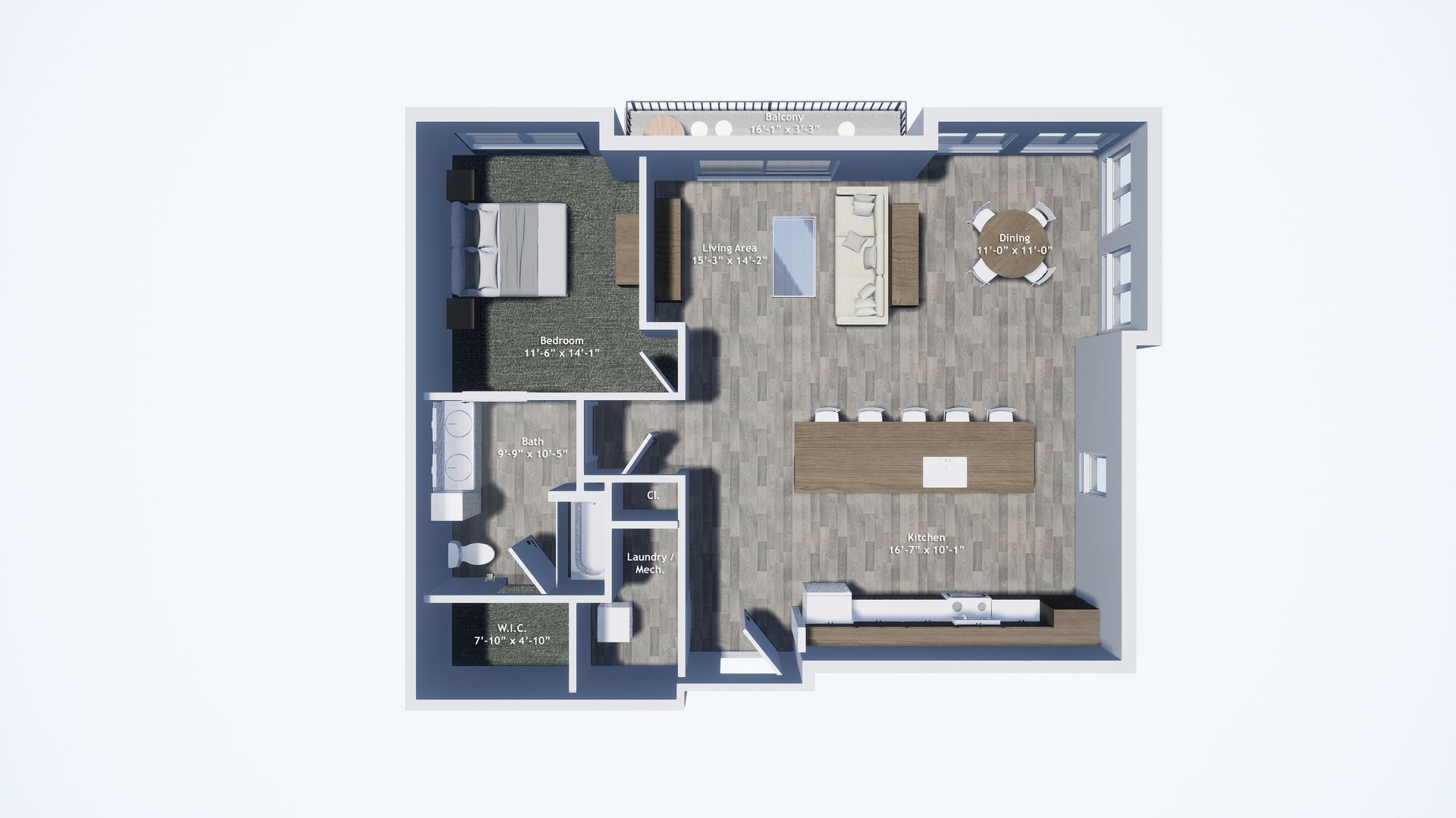 Studio floor plan 1