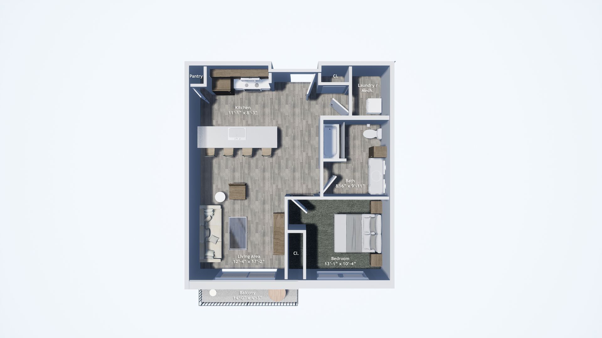 Studio floor plan 2