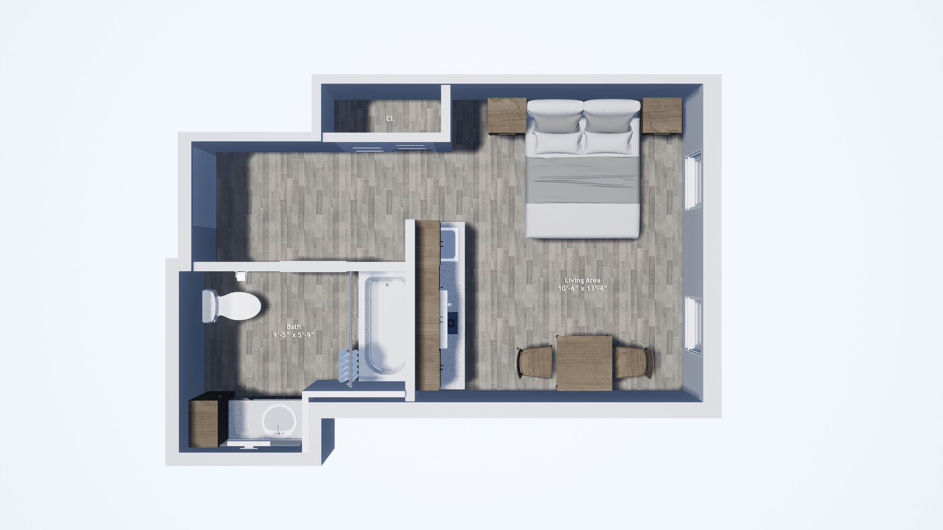 Studio floor plan 2
