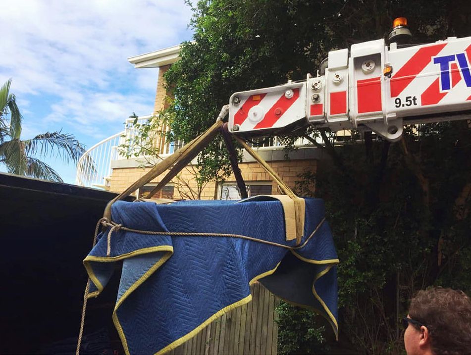 Piano Covered with with Cloth | Maryborough, QLD | Adam Charles Removals