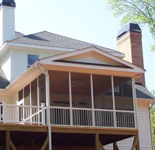 Patio Awning — Two-storey House with Veranda in Curwensville, PA