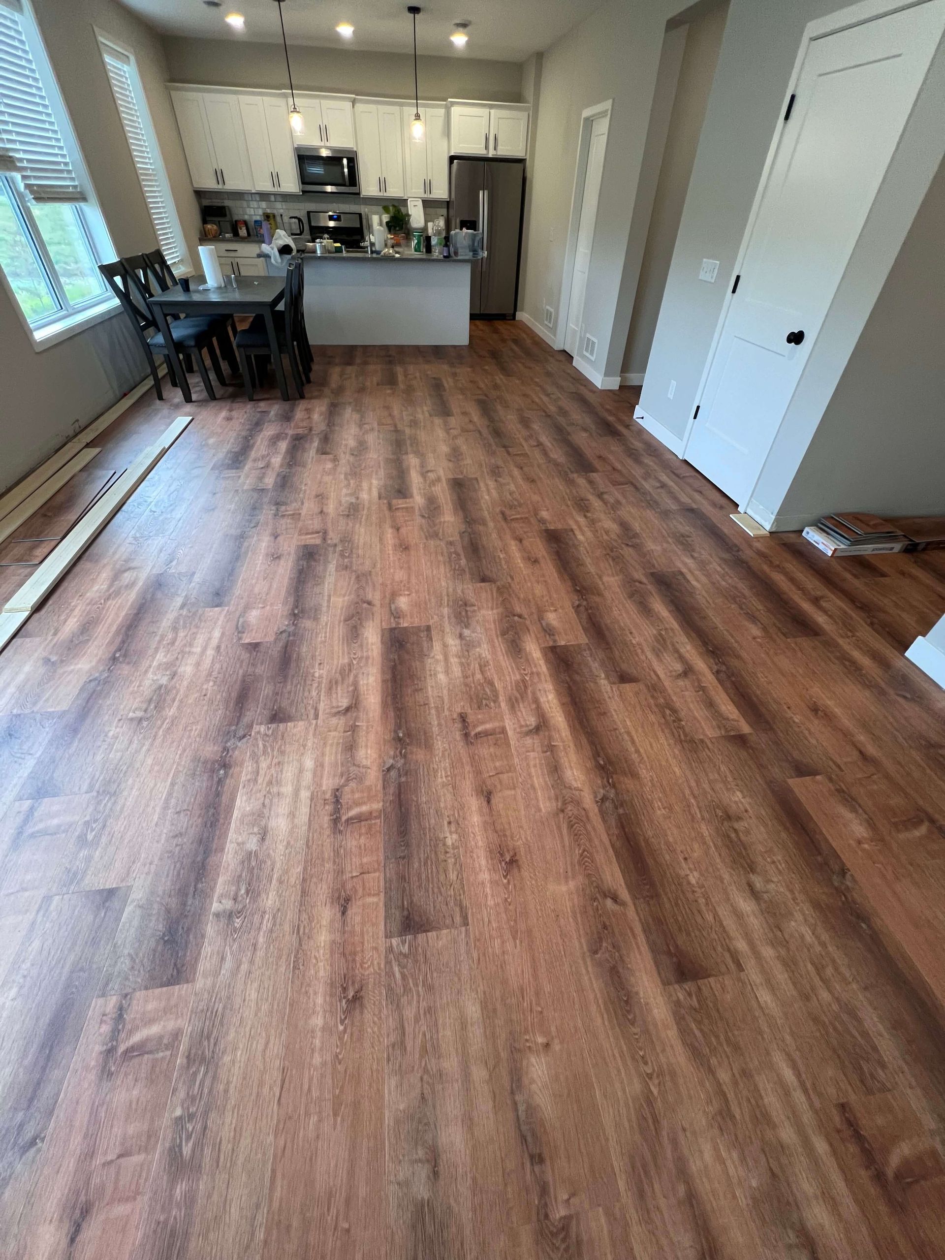 flooring installation in kitchen 