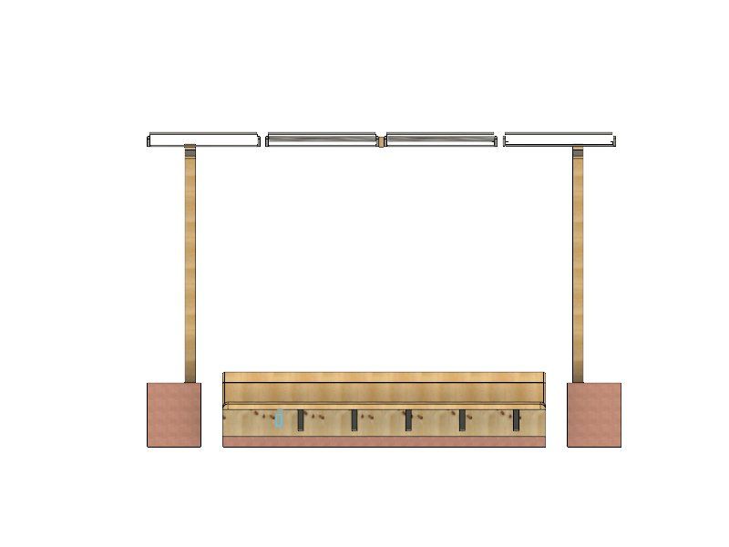 Tettoia ricarica elettrica