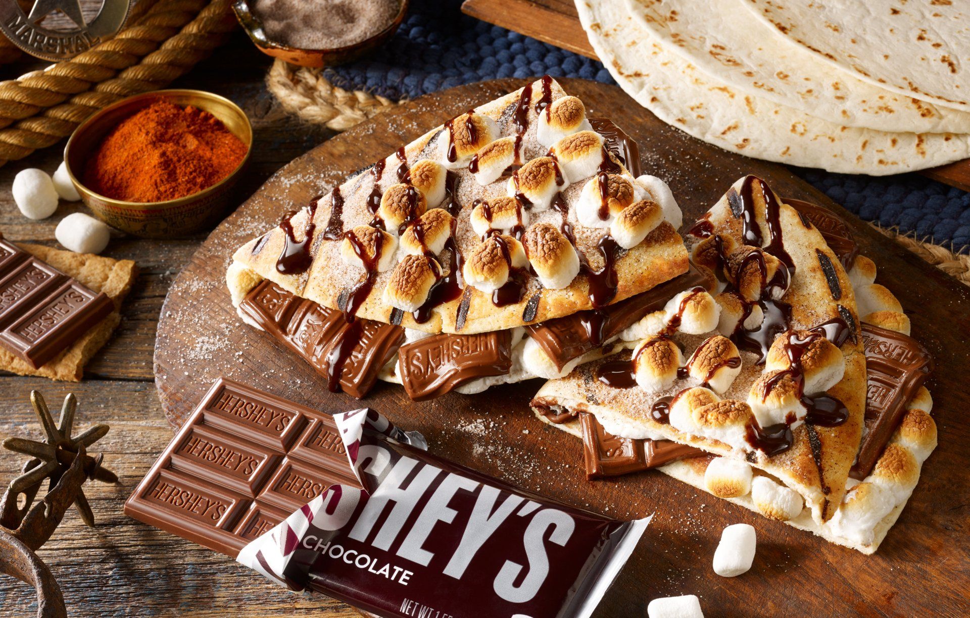 Food Photographer Rusty Hill Hersheys Smores Quesadillas
