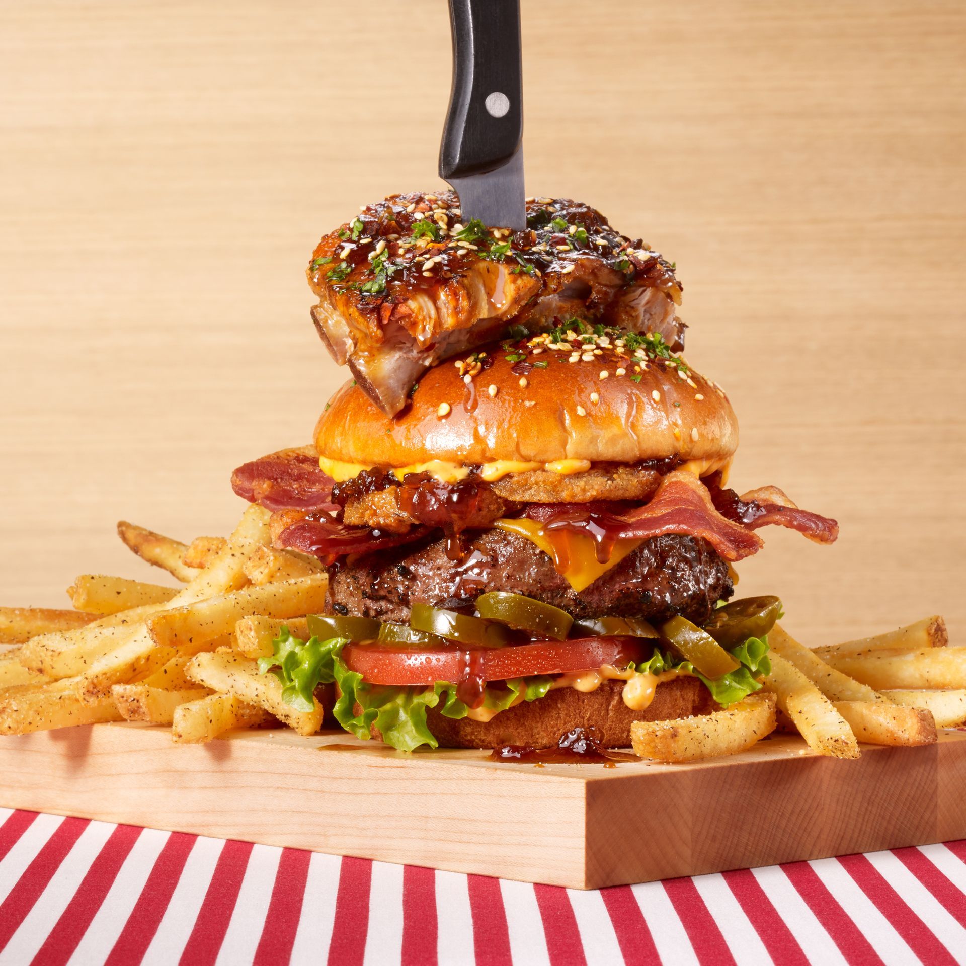 Food Photographer Rusty Hill Whiskey Glazed Burger