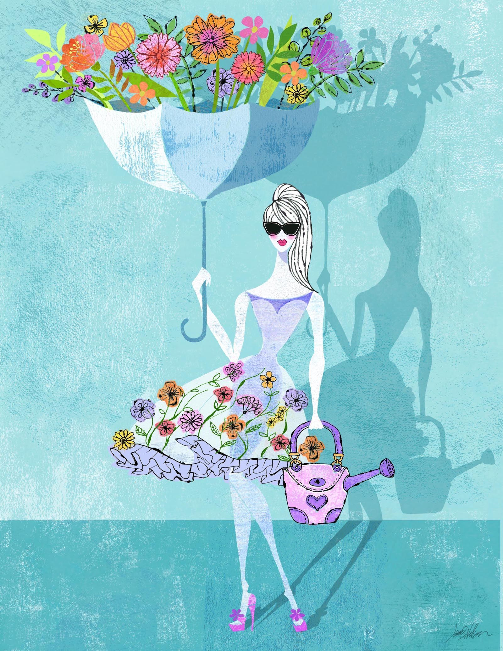 Illustrator James Nelson Spring in Full Bloom