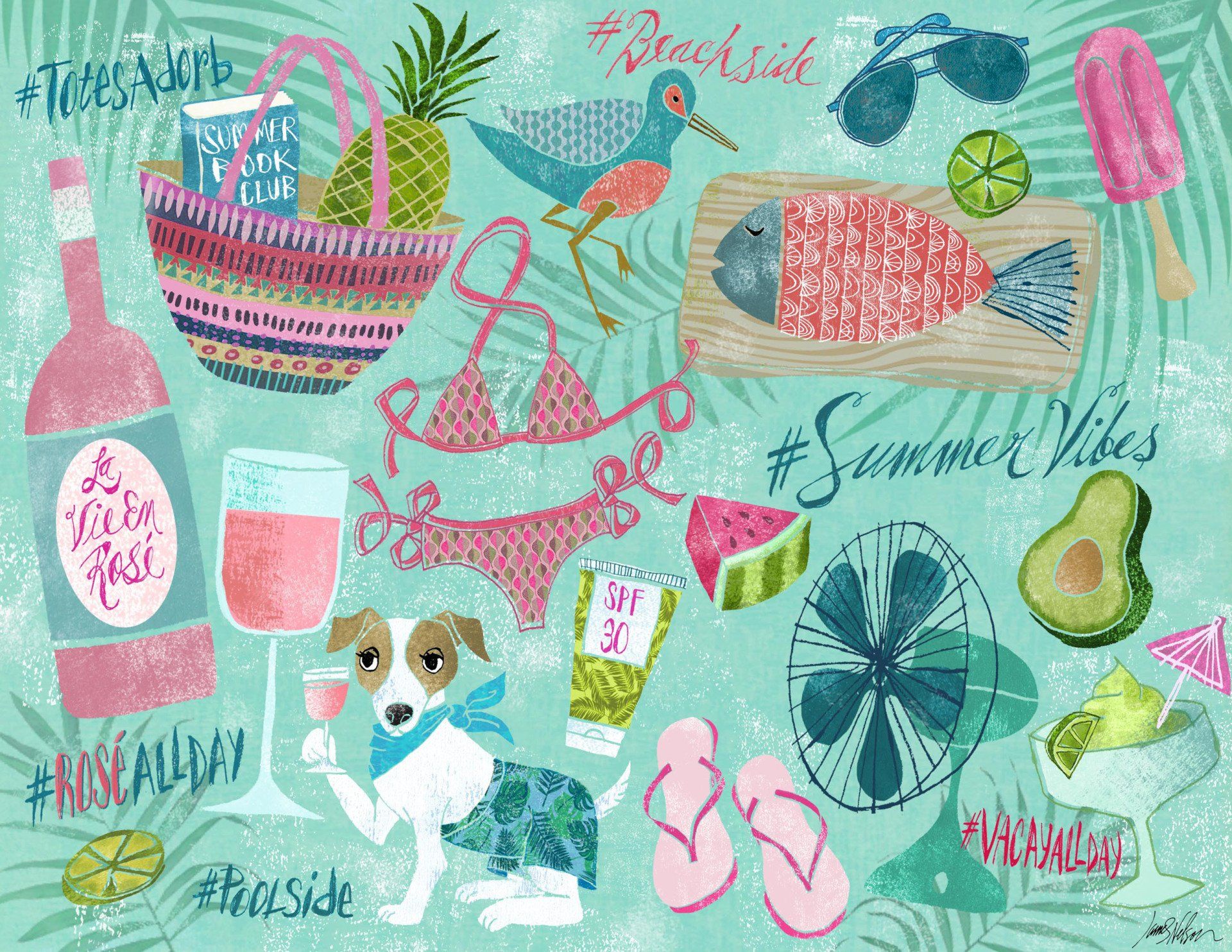 Illustrator James Nelson Summer Vibes