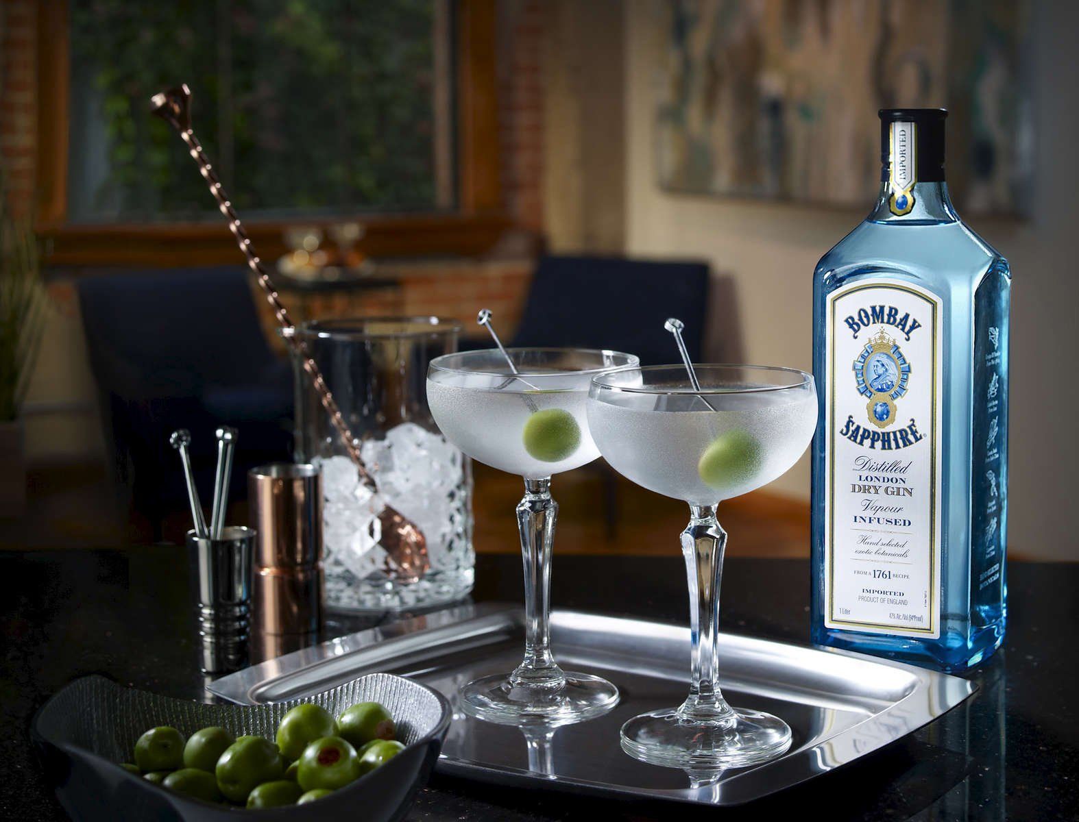 Food Photographer Rusty Hill Bombay Martinis 
