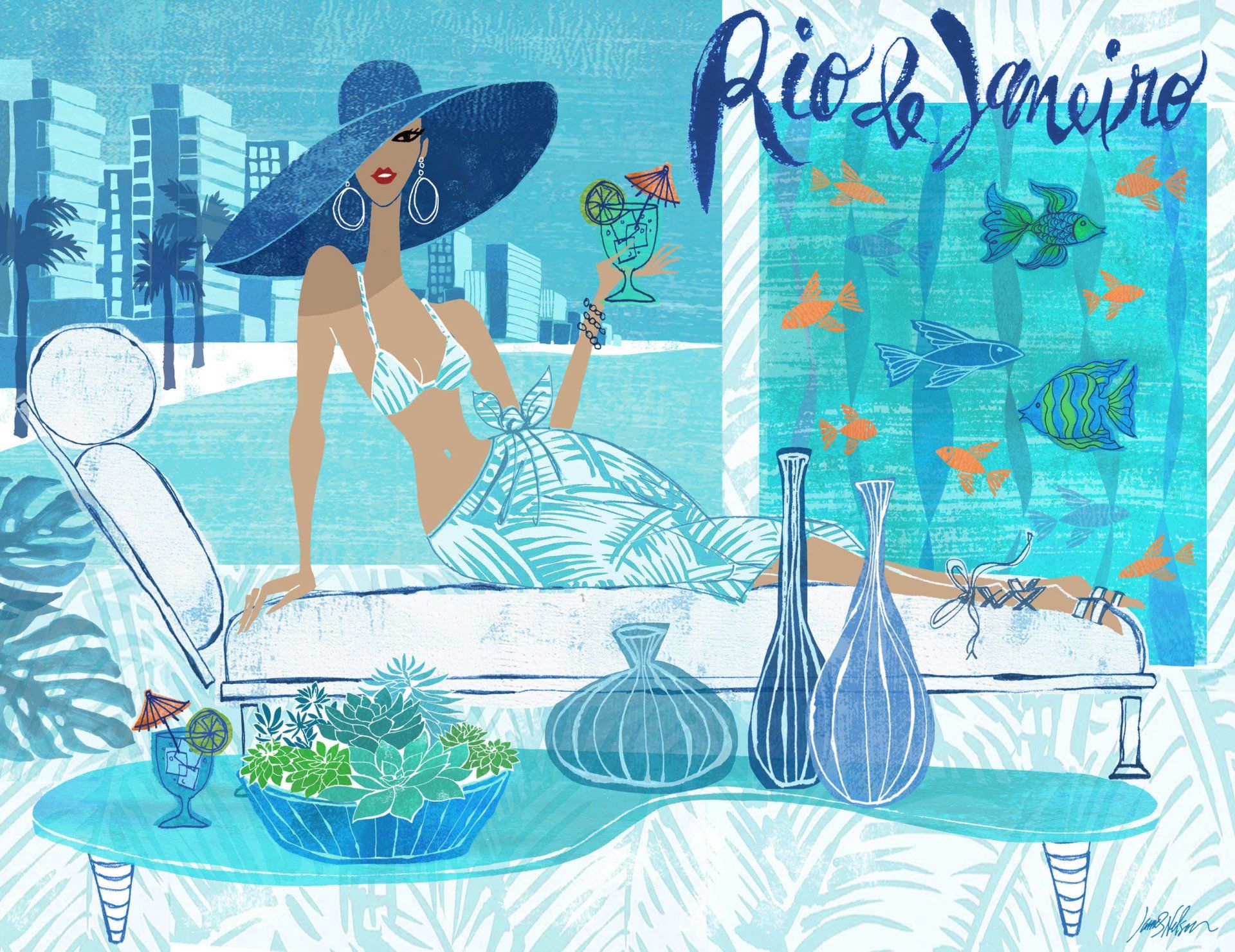 Illustrator James Nelson Rio Summer
