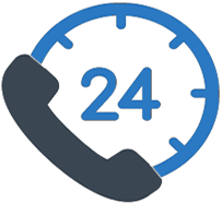 24 hour phone icon