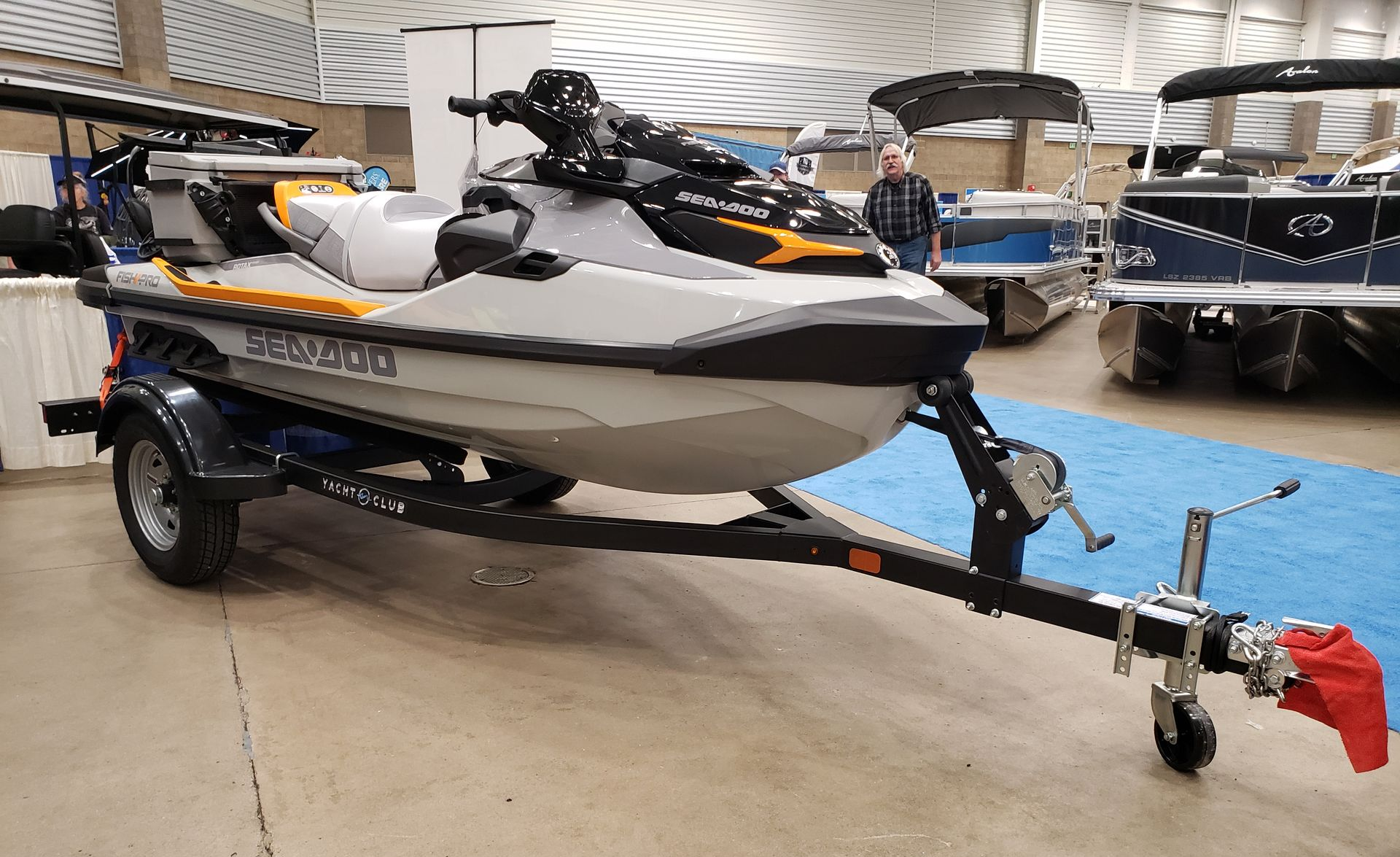 Yacht club trailer with pwc 