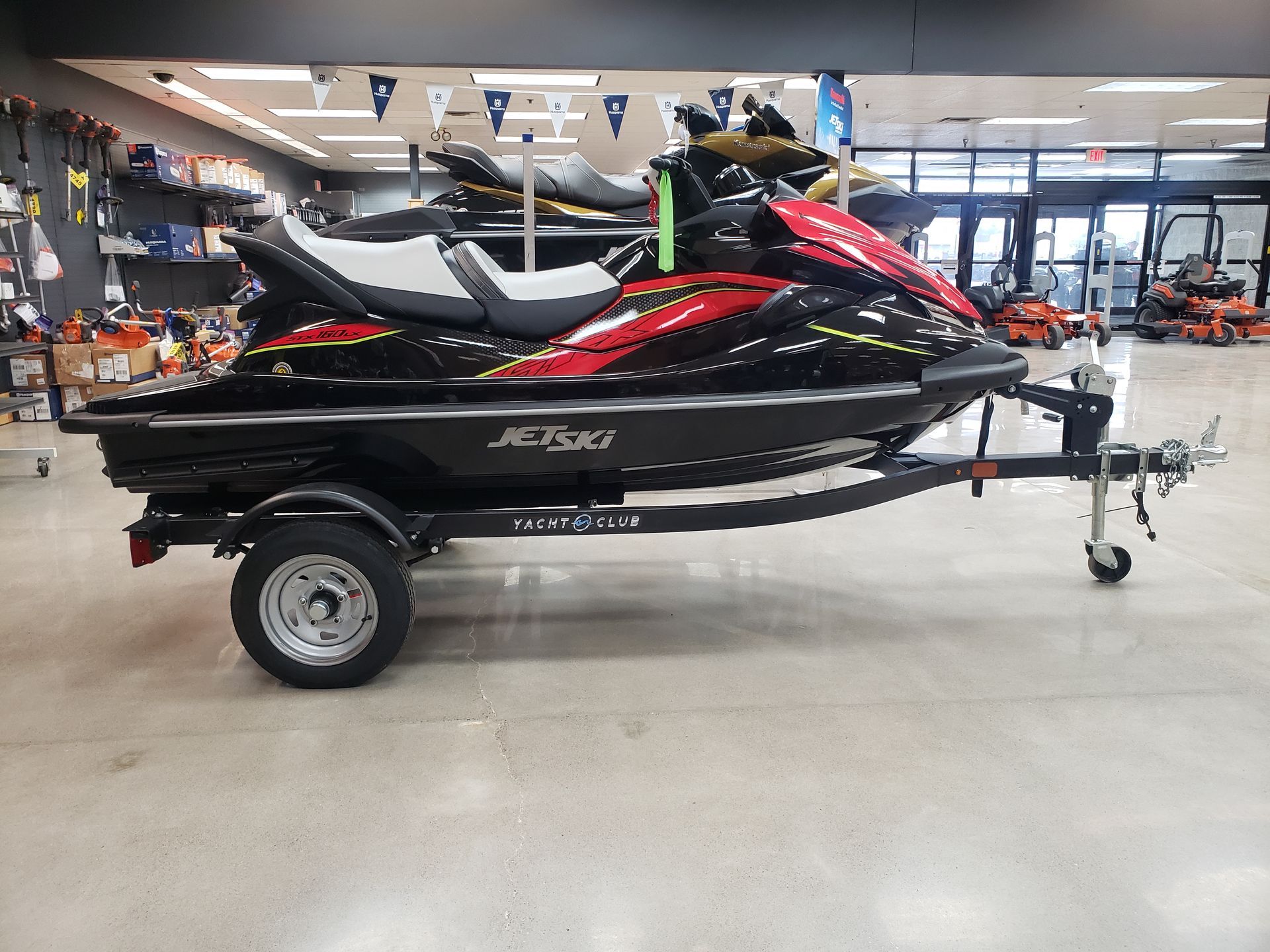 Yacht Club Trailer with Pwc on it