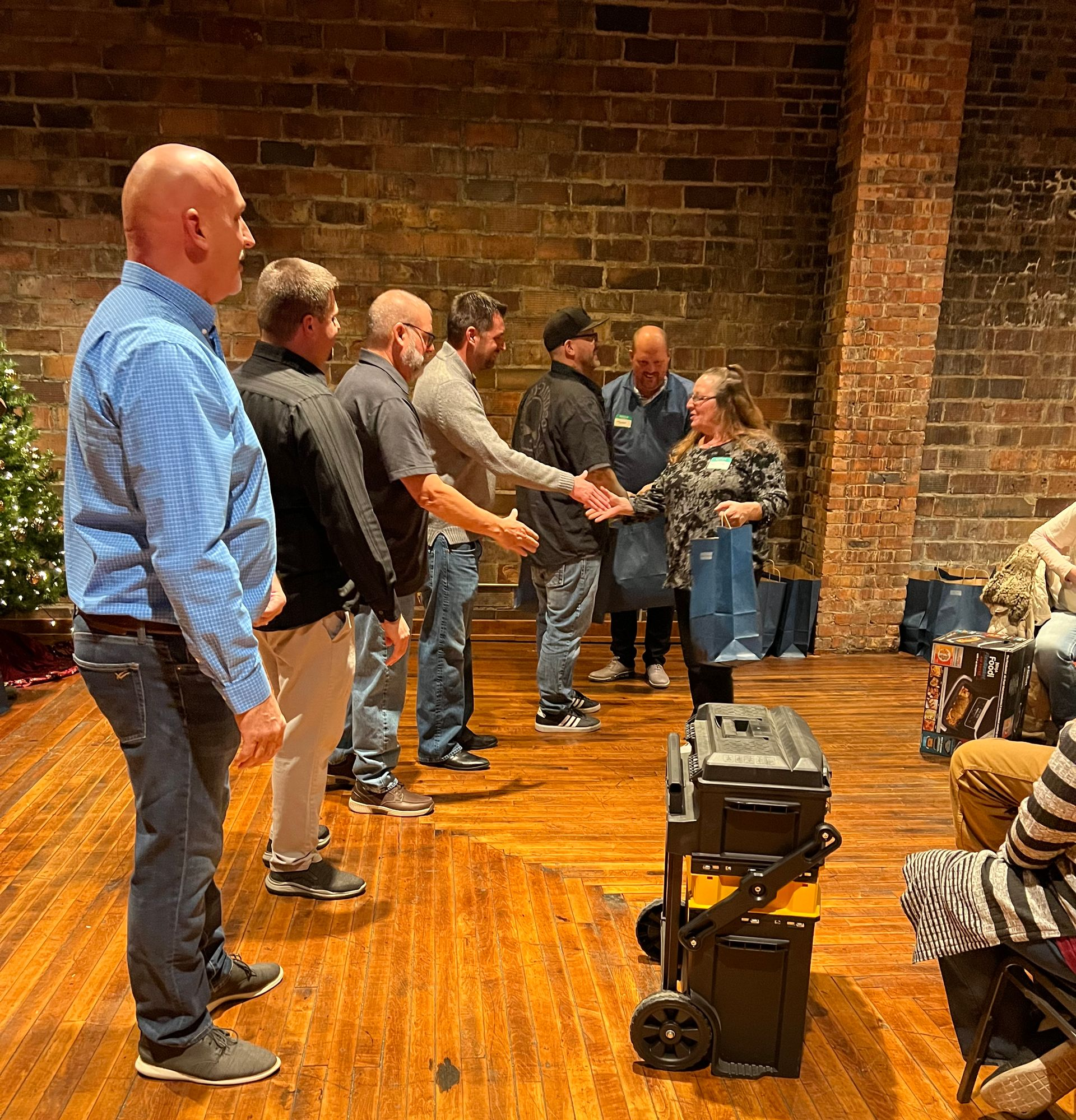 HTC group limited giving out christmas gifts to employees