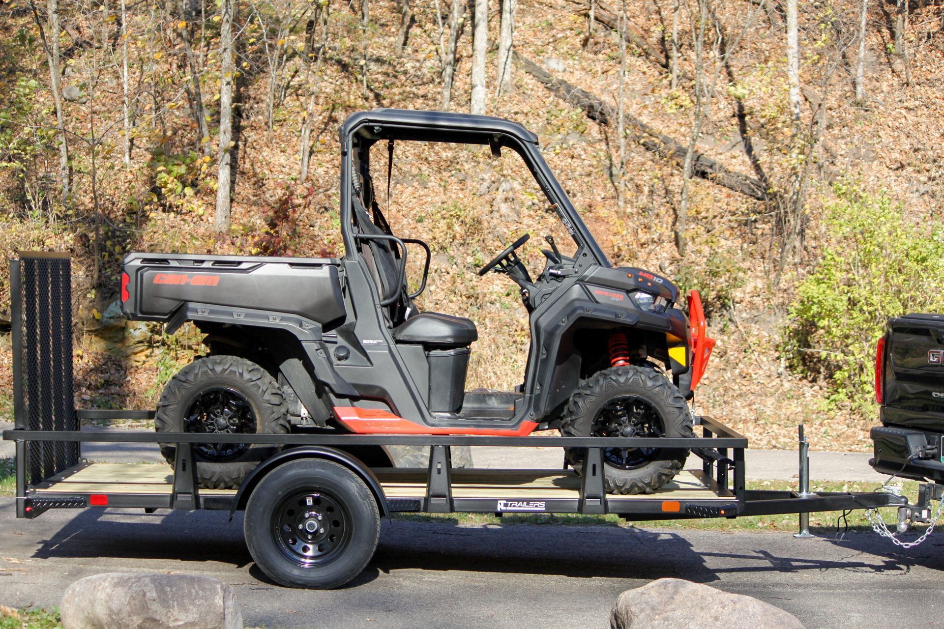 utv on htc trailers utility trailer