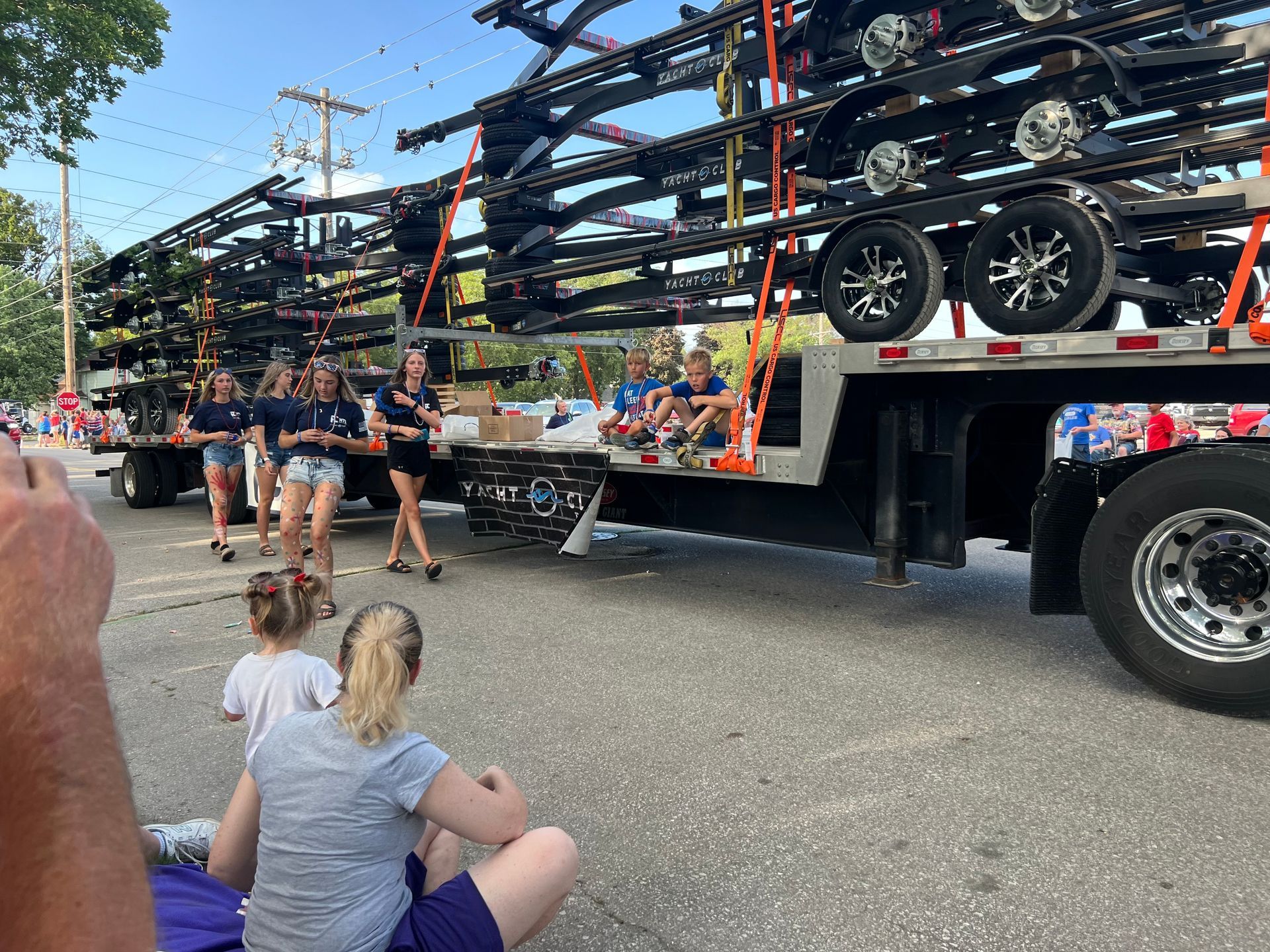 parade of yacht club trailers