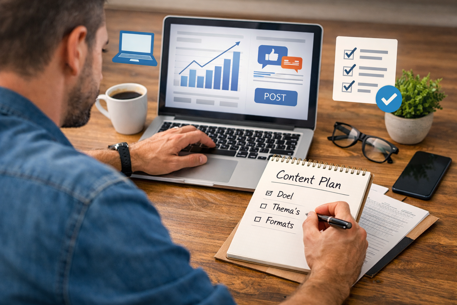 Man schrijft zijn contentplan