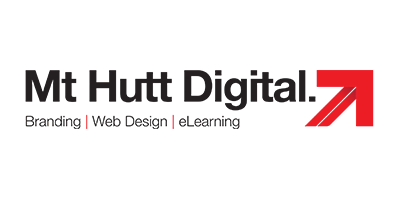 A logo for mt hutt digital advertising web design and elearning