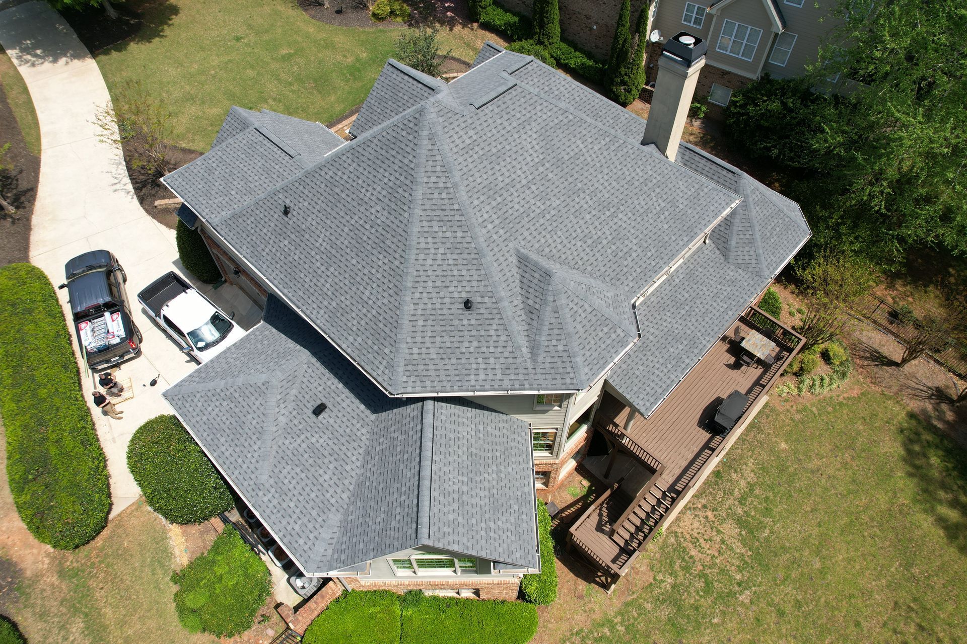 Residential asphalt shingle roof installation