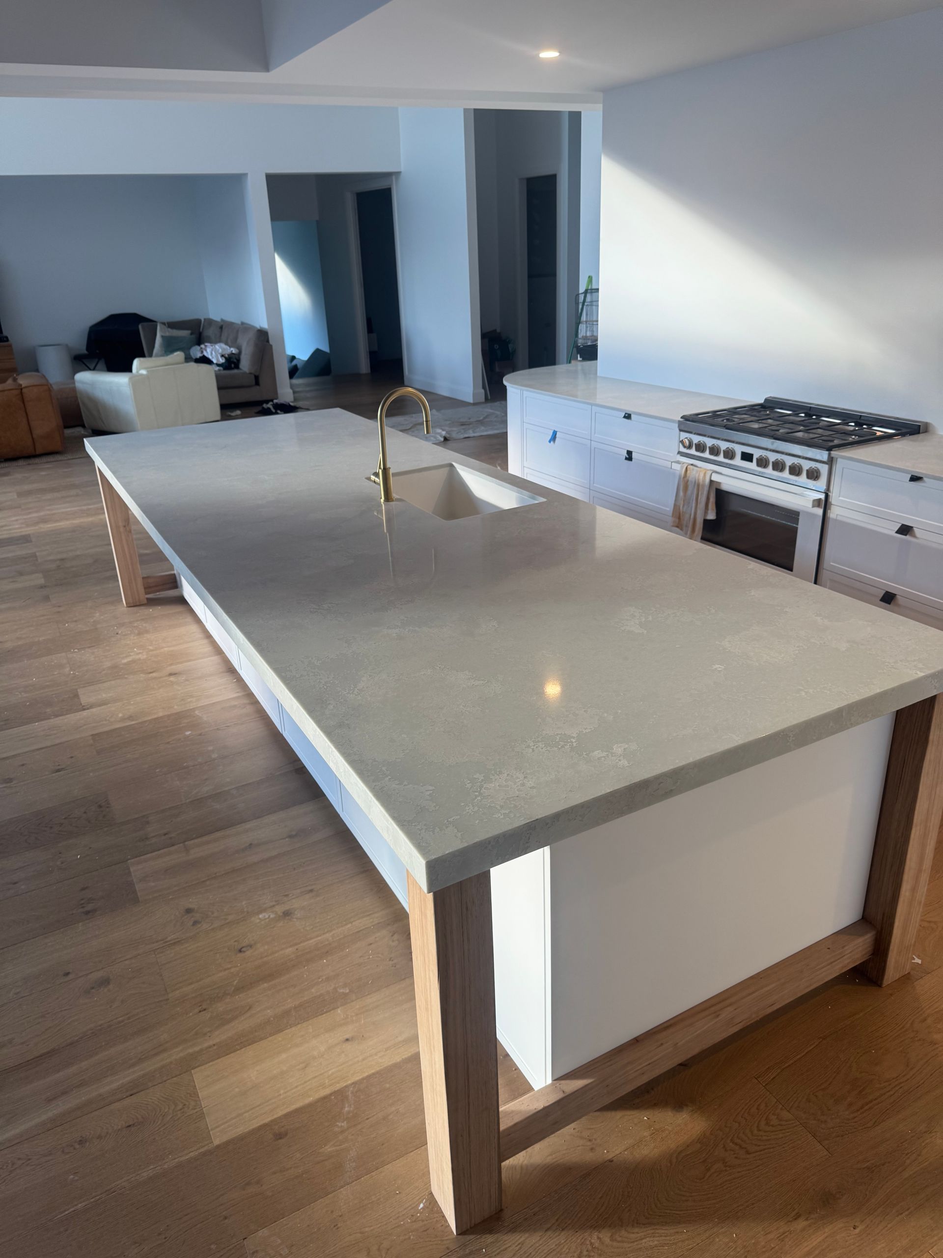 A Kitchen With a Bowl of Fruit on the Counter — Elite Stone in Tweed Heads South, NSW