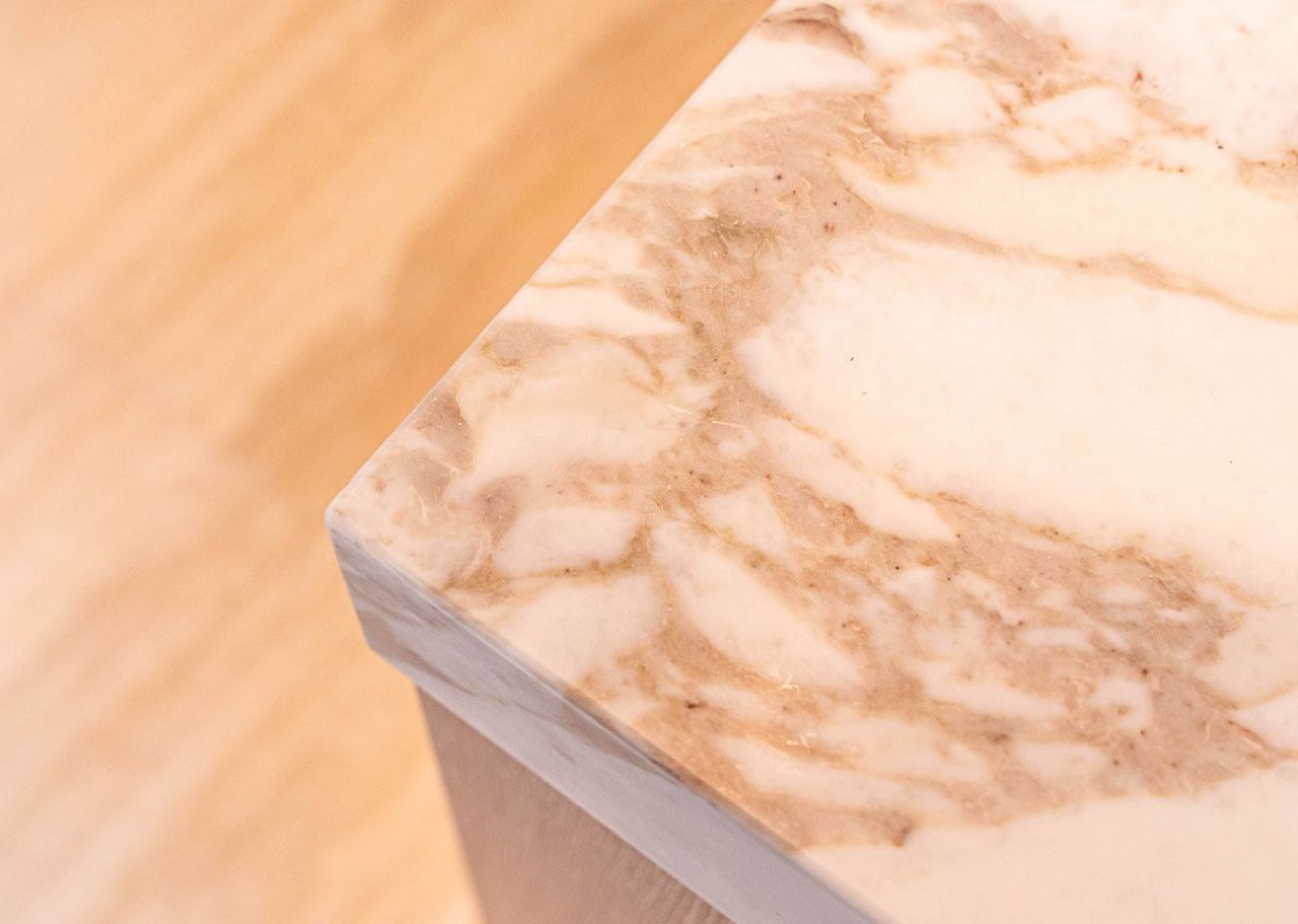 Close-Up Of A Stone Benchtop Corner