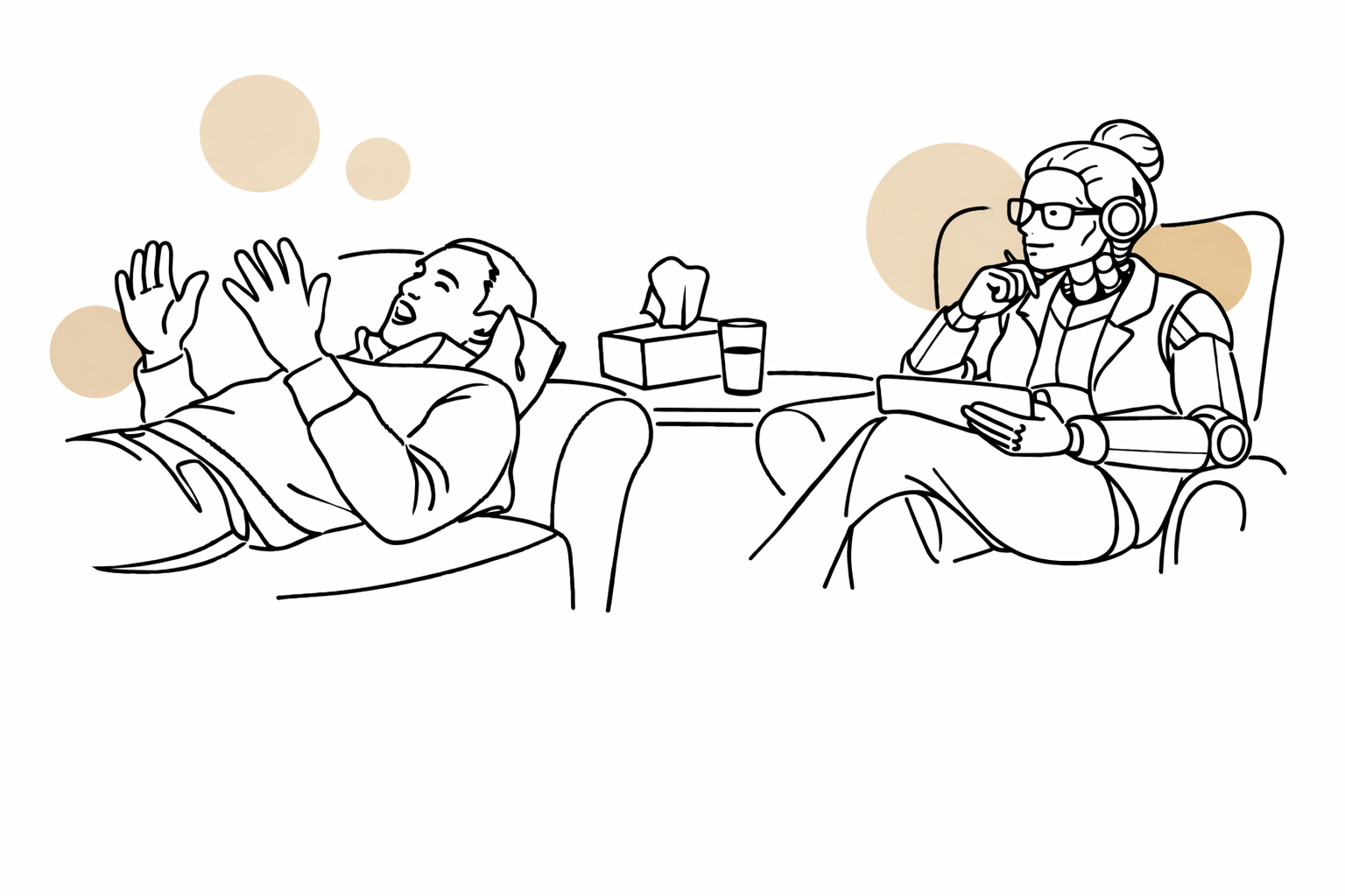 AI agents for mental health Different therapeutic styles and outcomes