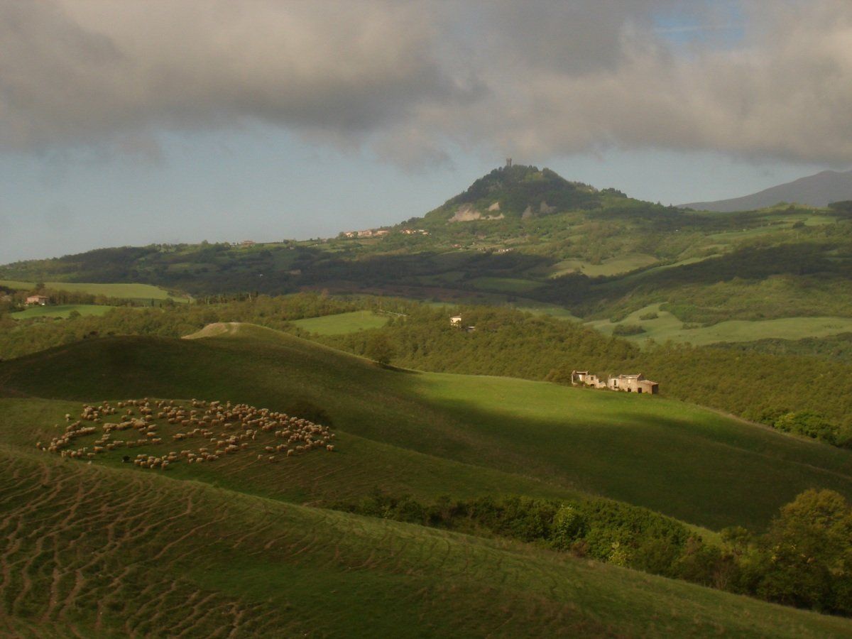 vallate e colline in Toscana