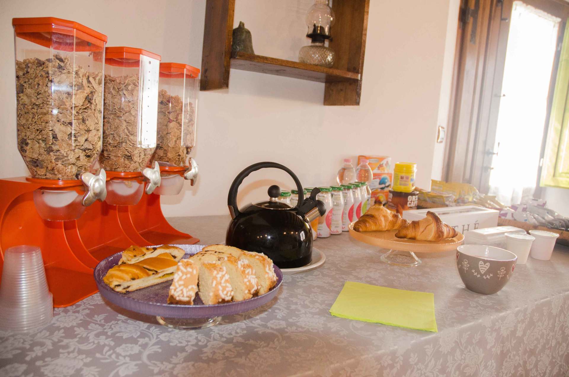 sala buffet agriturismo Val d'Orcia