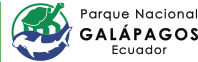 A logo for parque nacional galapagos ecuador with a turtle and dolphin in a circle.