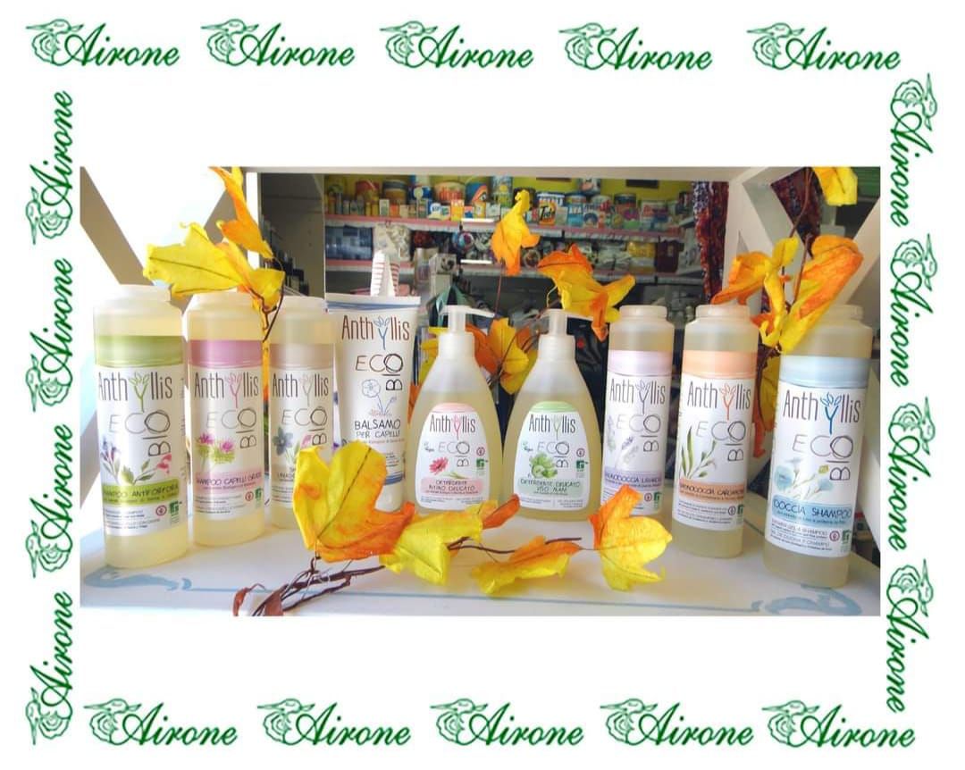 Anthyllis Poggibonsi Siena. linea completa per l' igiene quotidiana senza SLES, SLS e coloranti. Bagnodoccia, doccia shampoo, shampoo antiforfora, lavaggi frequenti o capelli grassi, balsamo, detergente delicato mani e viso, detergente intimo.