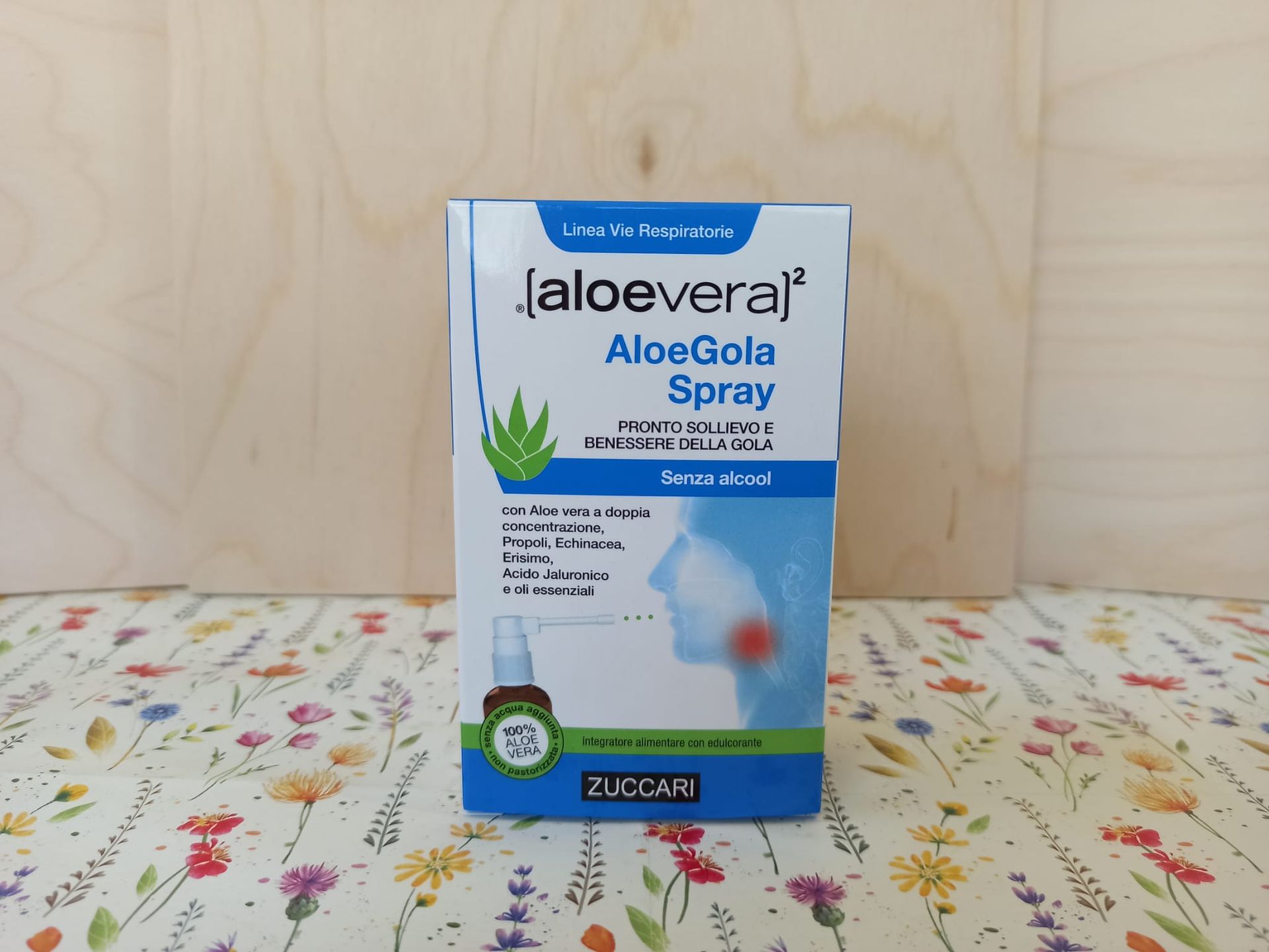 Zuccari Aloe Gola Spray Poggibonsi Siena. Pronto sollievo e benessere della gola secca ed infiammata.